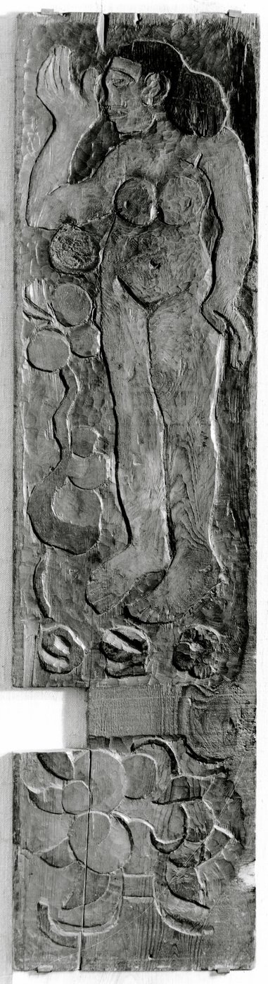 Carved vertical panel from the door frame of Gauguin